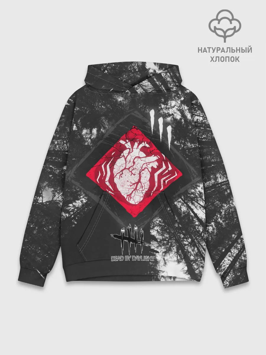 Худи мужской база хлопок / DBD - beating heart