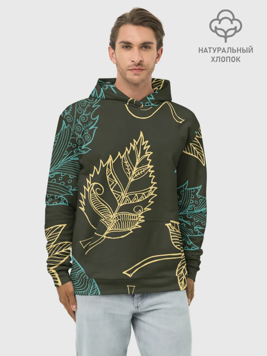 Худи мужской база хлопок / Осенний мотив