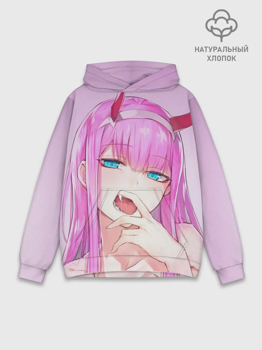 Худи мужской база хлопок / ахегао зеро ту