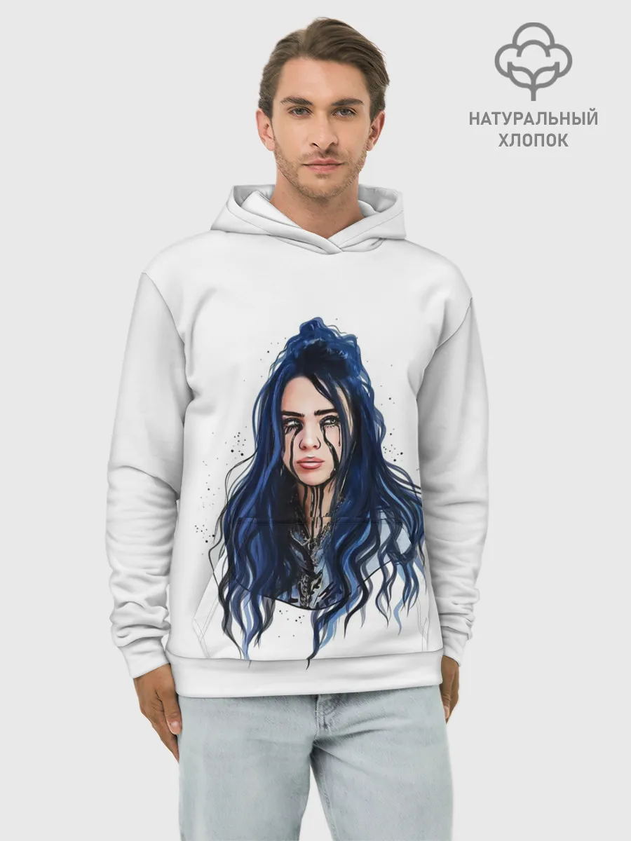 Худи мужской база хлопок / BILLIE EILISH