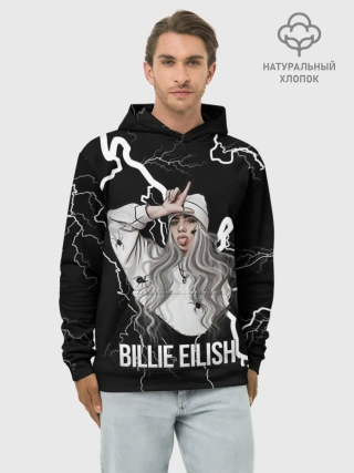 Худи мужской база хлопок / BILLIE EILISH