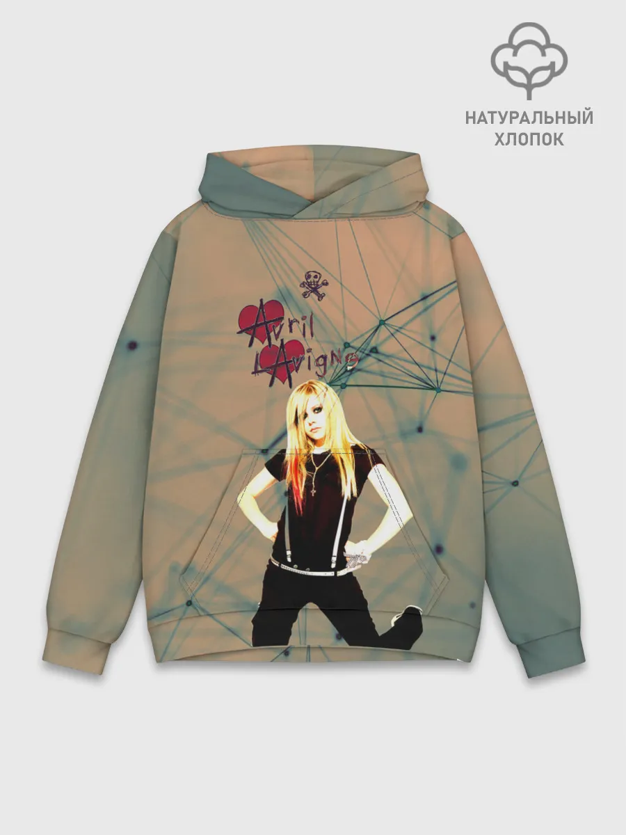 Худи мужской база хлопок / Avril Lavigne