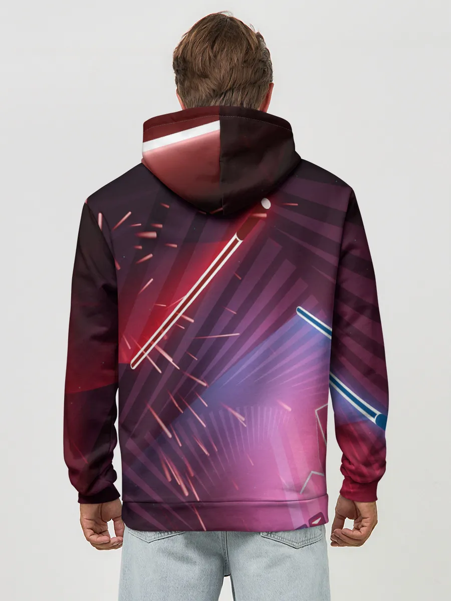 Худи мужской база хлопок / Beat Saber