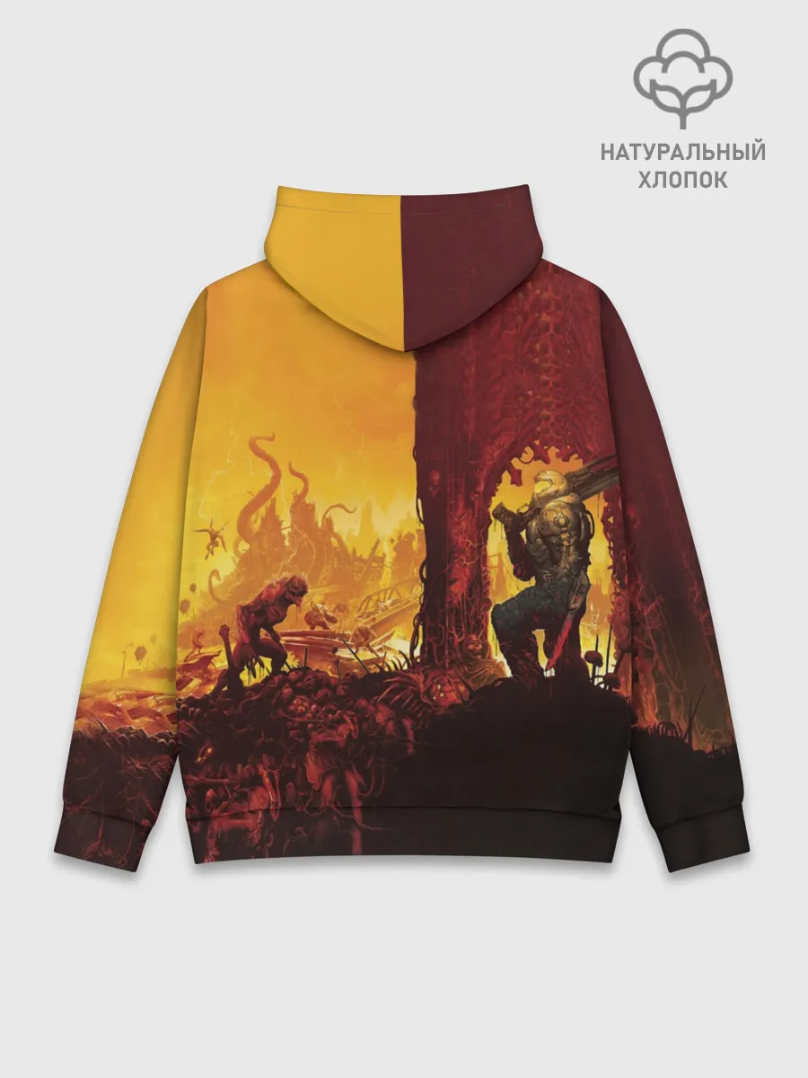 Худи мужской база хлопок / DOOM eternal 2020