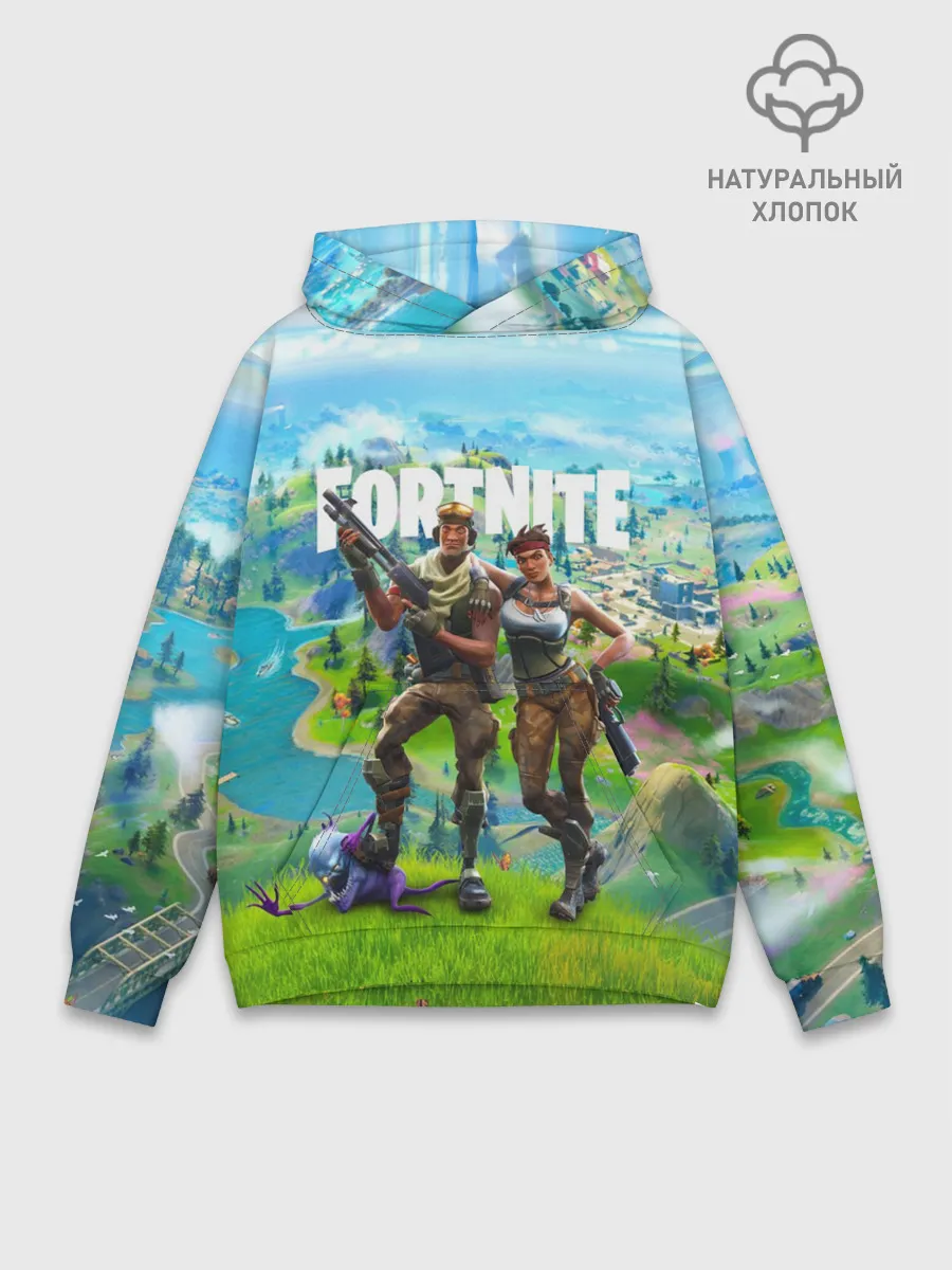 Худи мужской база хлопок / Fortnite