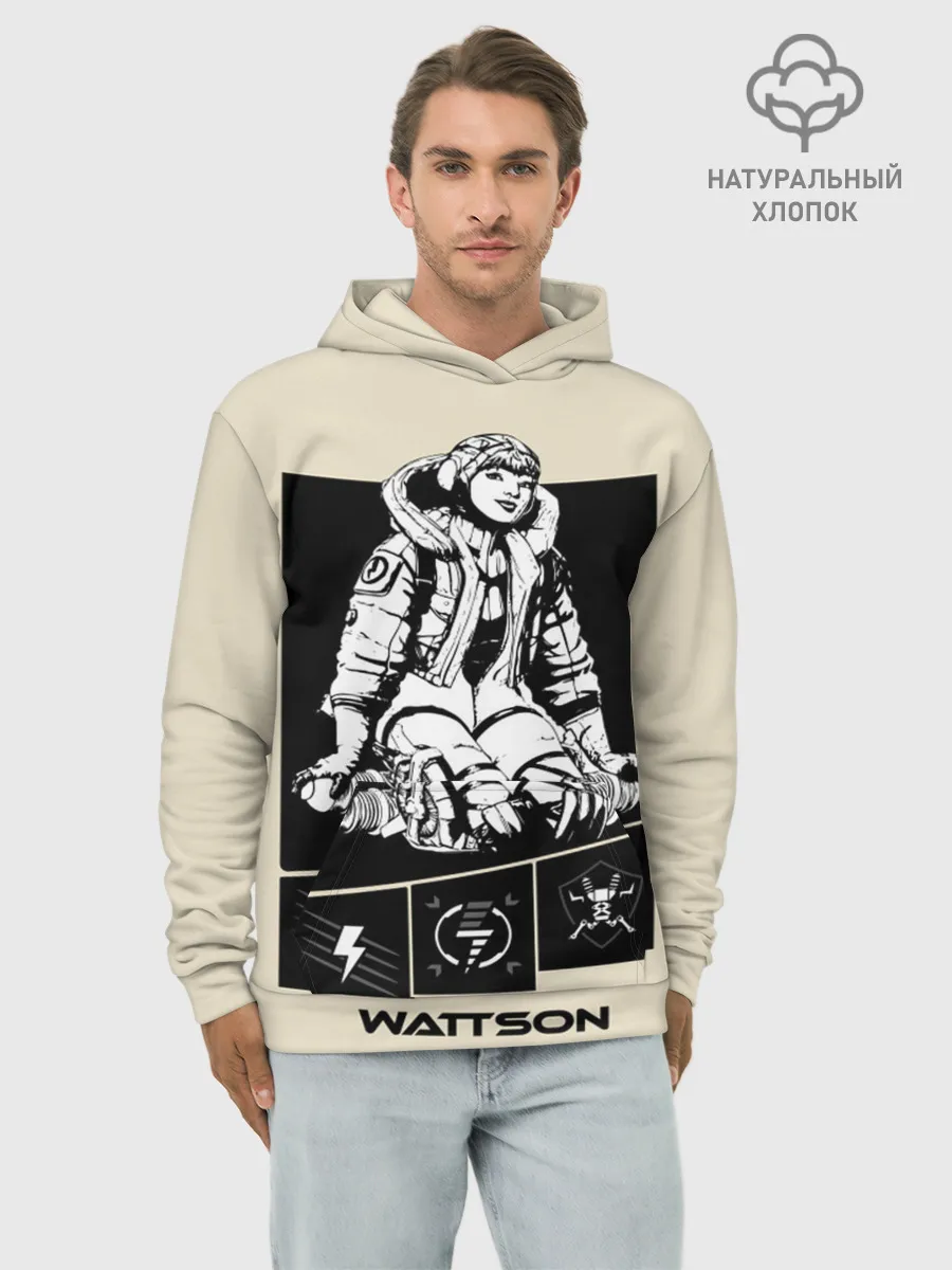 Худи мужской база хлопок / Apex Legends Wattson