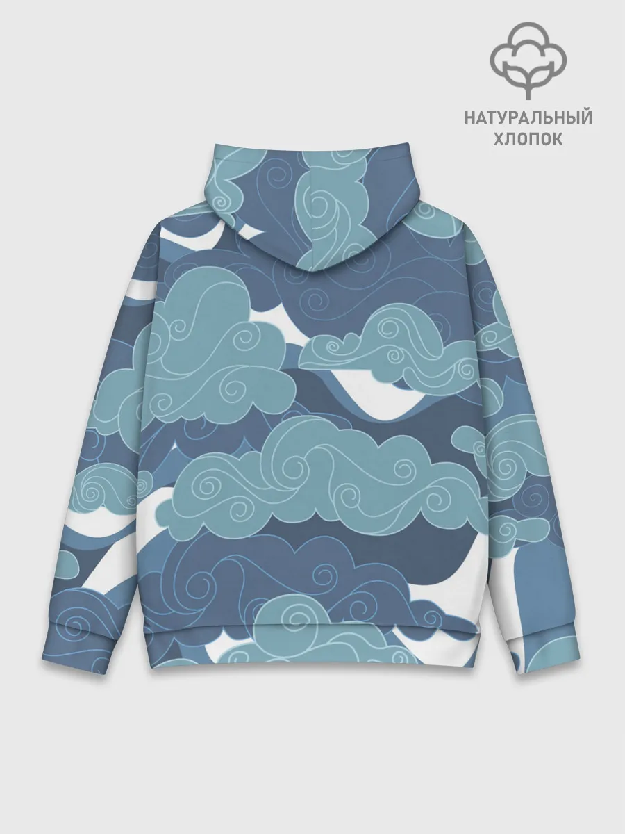 Худи мужской база хлопок / Небо над Китаем