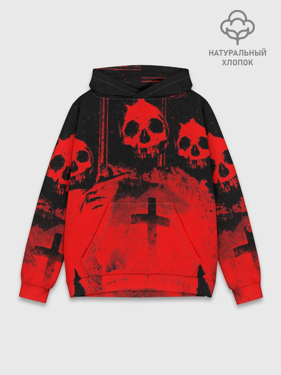 Худи мужской база хлопок / Анархия