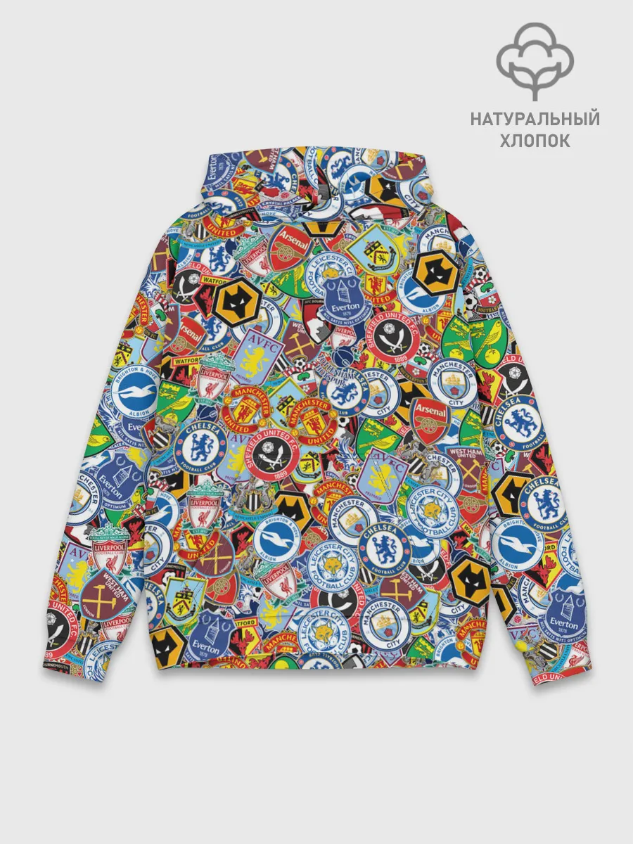 Худи мужской база хлопок / Английская Премьер Лига