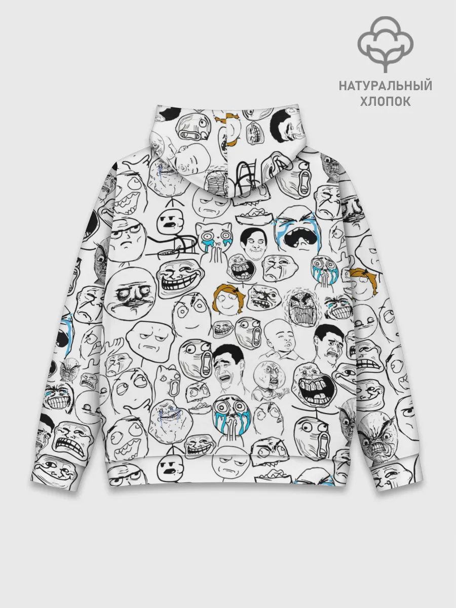 Худи мужской база хлопок / МЕМЫ
