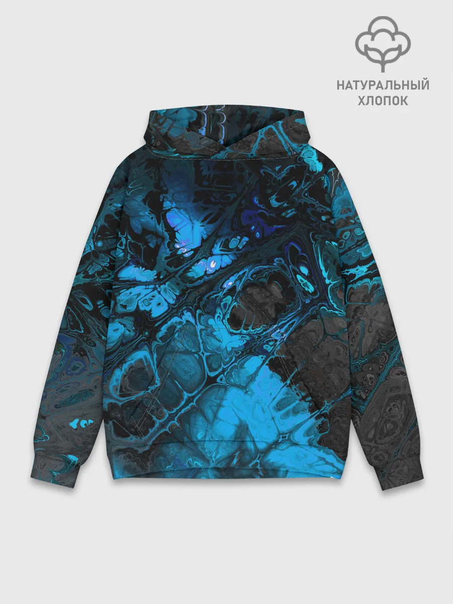 Худи мужской база хлопок / Nu abstracts art