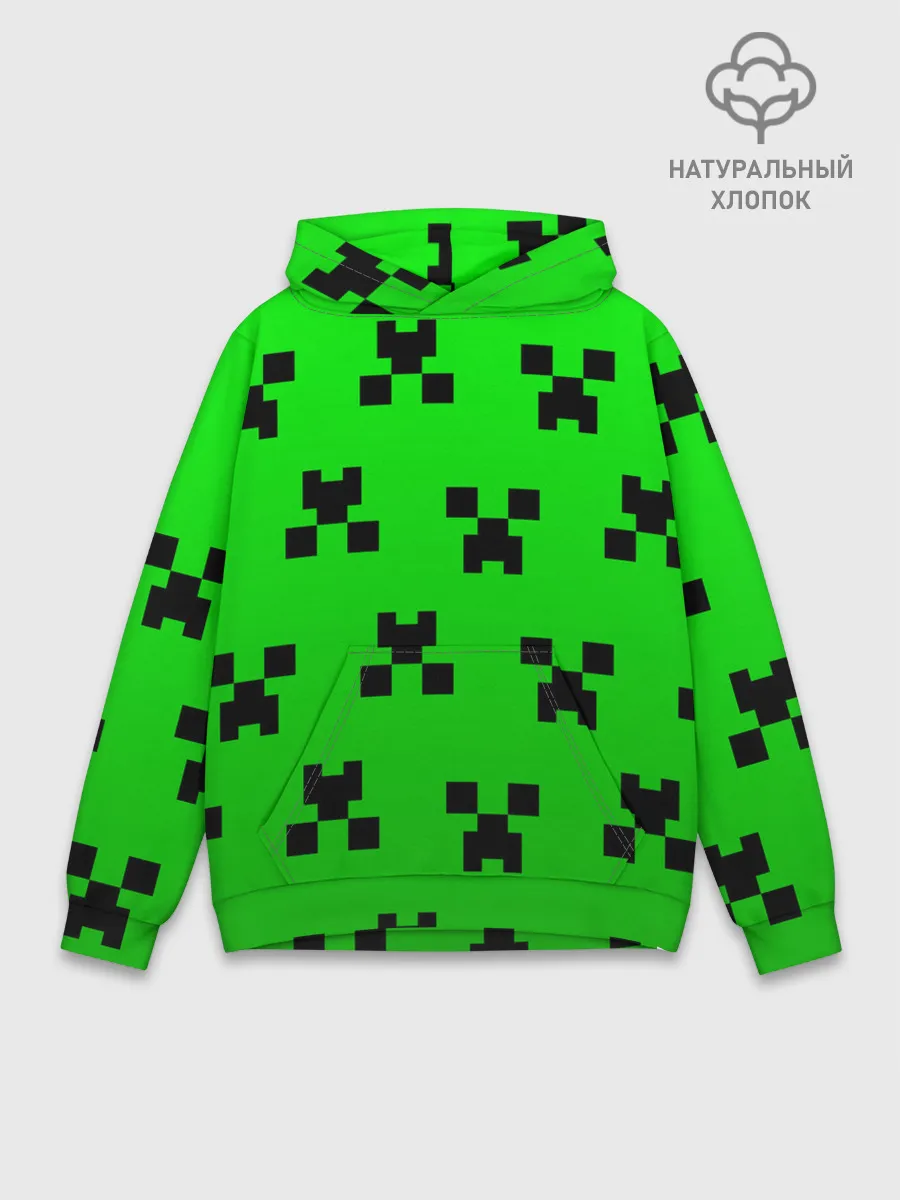 Худи мужской база хлопок / MINECRAFT