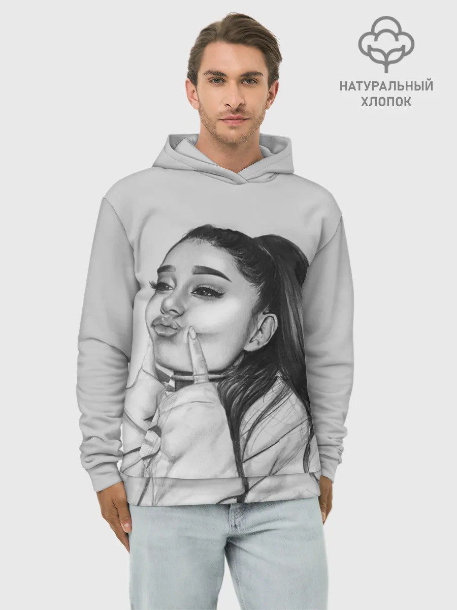 Худи мужской база хлопок / Ariana Grande