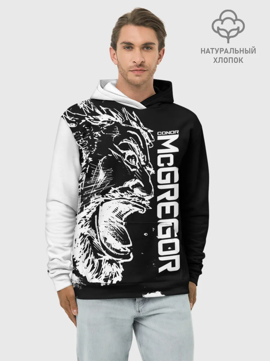 Худи мужской база хлопок / Конор МакГрегор