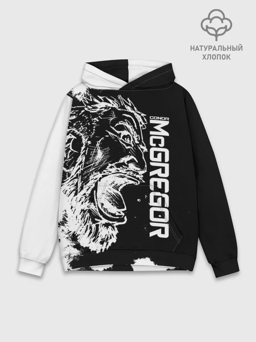 Худи мужской база хлопок / Конор МакГрегор