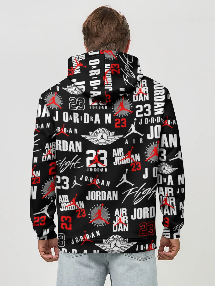 Худи мужской база хлопок / MICHAEL JORDAN LOGOBOMBING