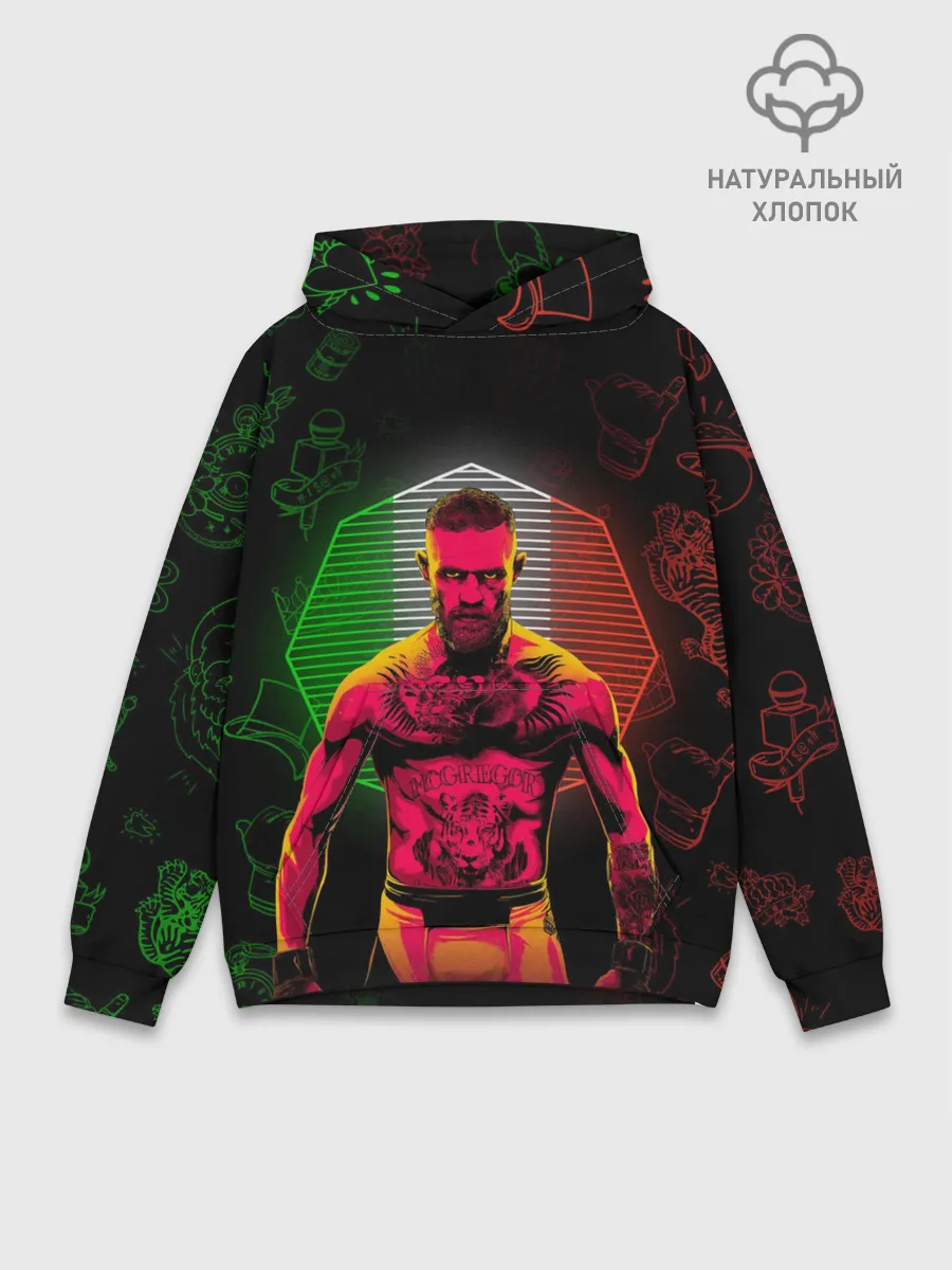 Худи мужской база хлопок / CONOR McGREGOR.