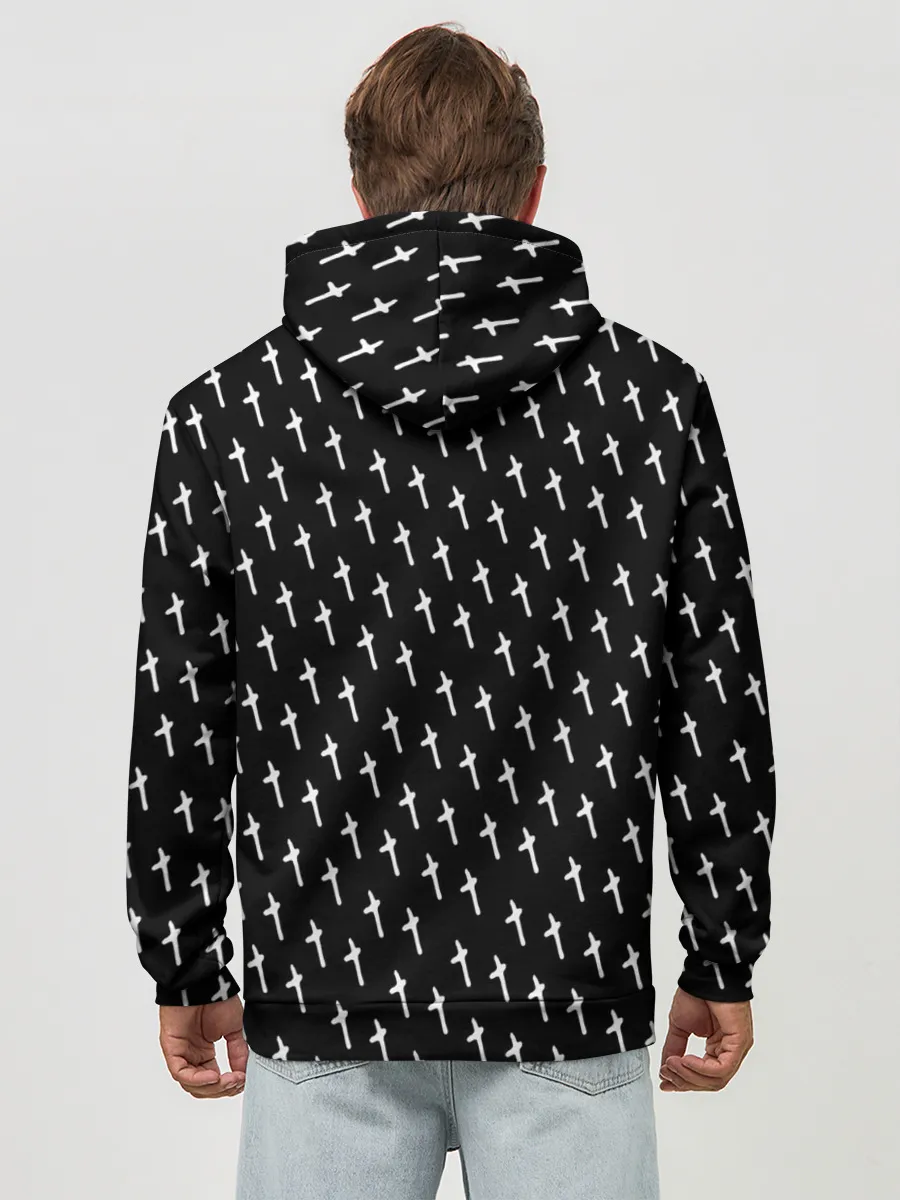 Худи мужской база хлопок / LiL PEEP Pattern