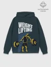 Худи мужской база хлопок / Wheight lifting