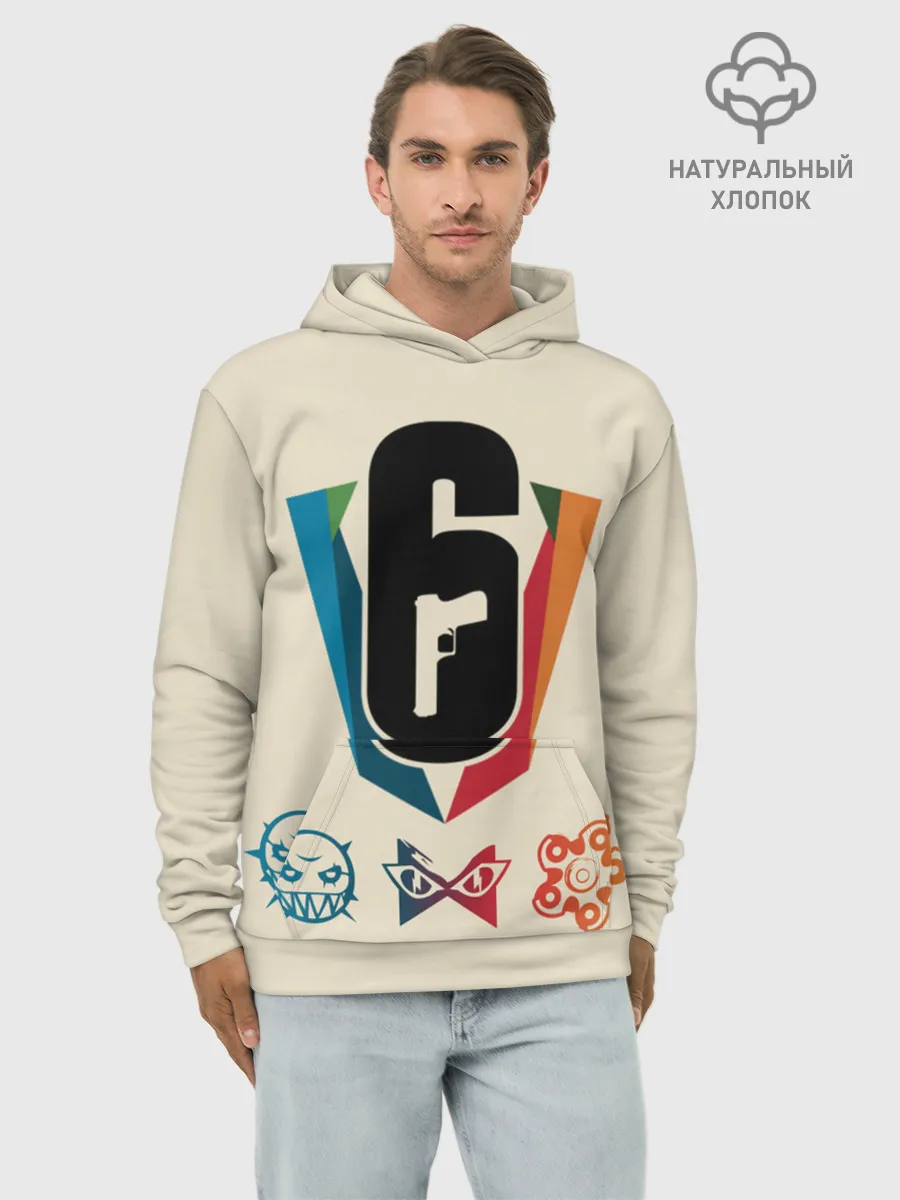 Худи мужской база хлопок / Rainbow Six Siege