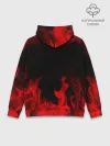 Худи мужской база хлопок / MONOKUMA В ПЛАМЕНИ / МОНОКУМА