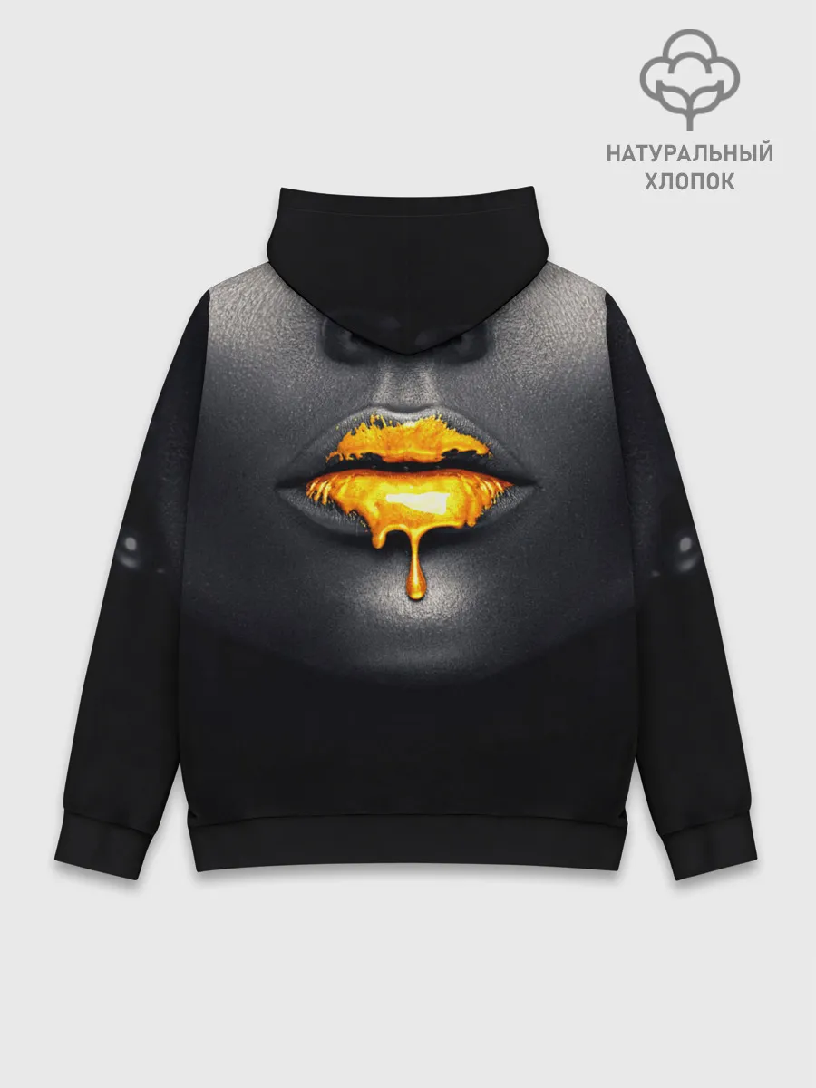 Худи мужской база хлопок / Мода: Губы