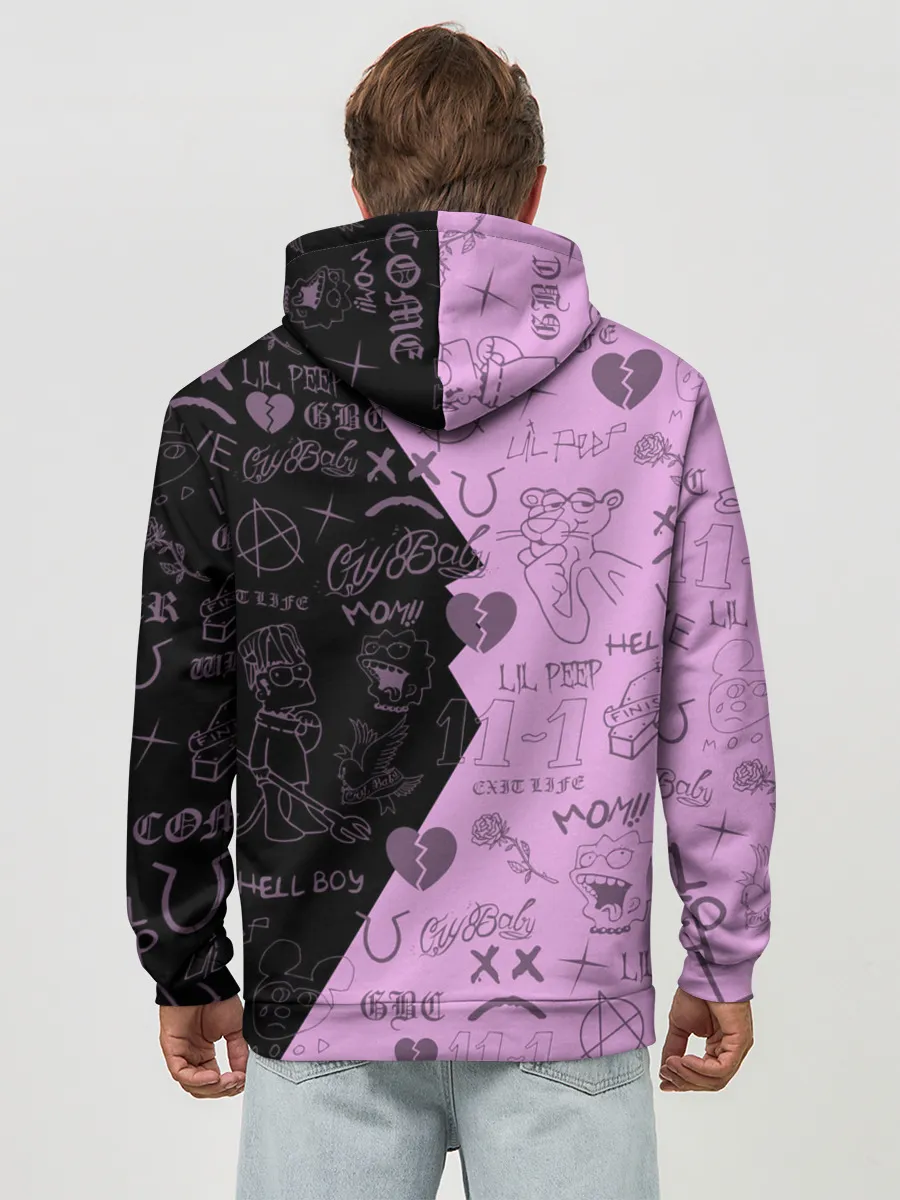 Худи мужской база хлопок / LIL PEEP.