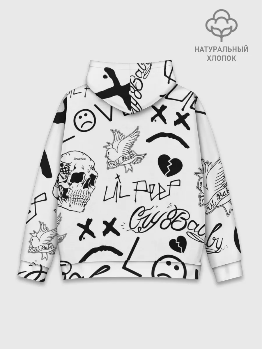 Худи мужской база хлопок / Lil Peep