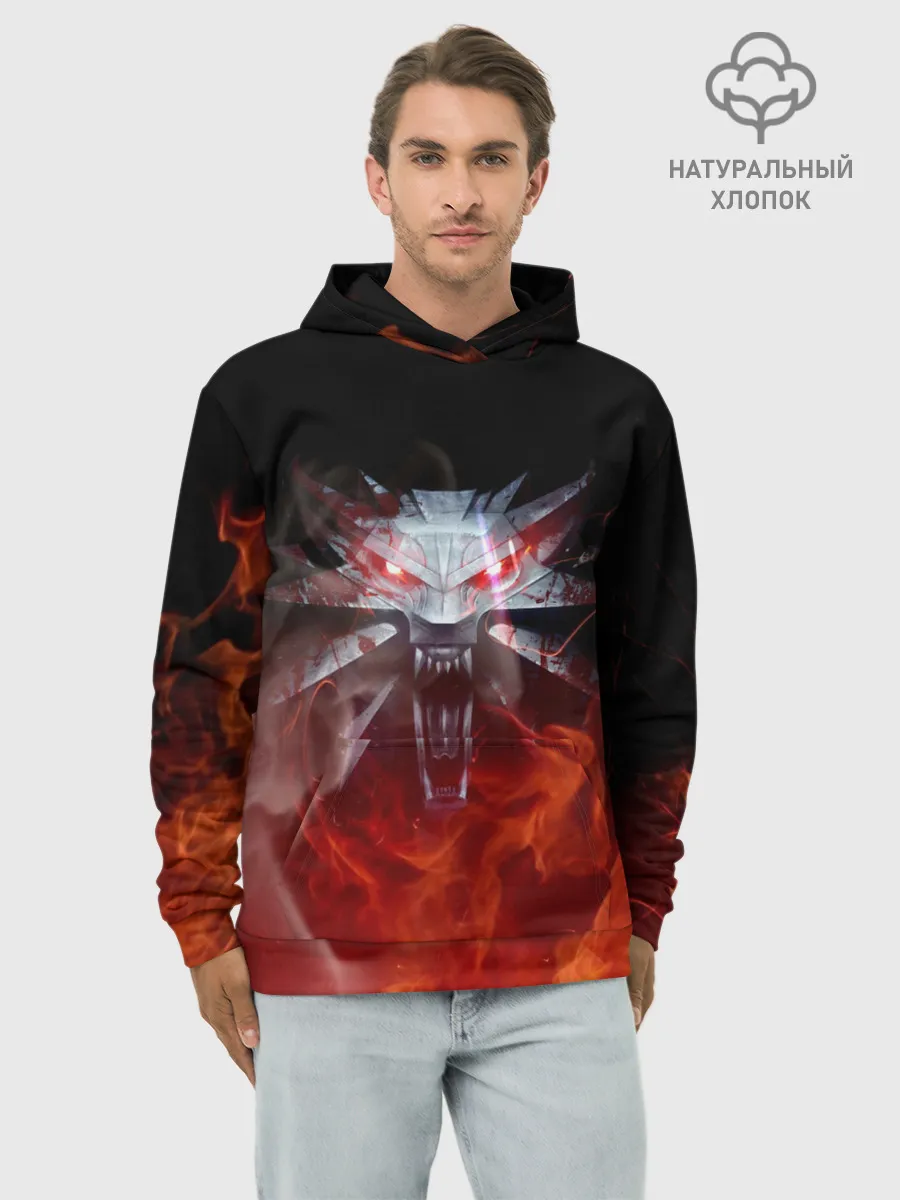 Худи мужской база хлопок / ВЕДЬМАК / THE WITCHER / ГЕРАЛЬТ