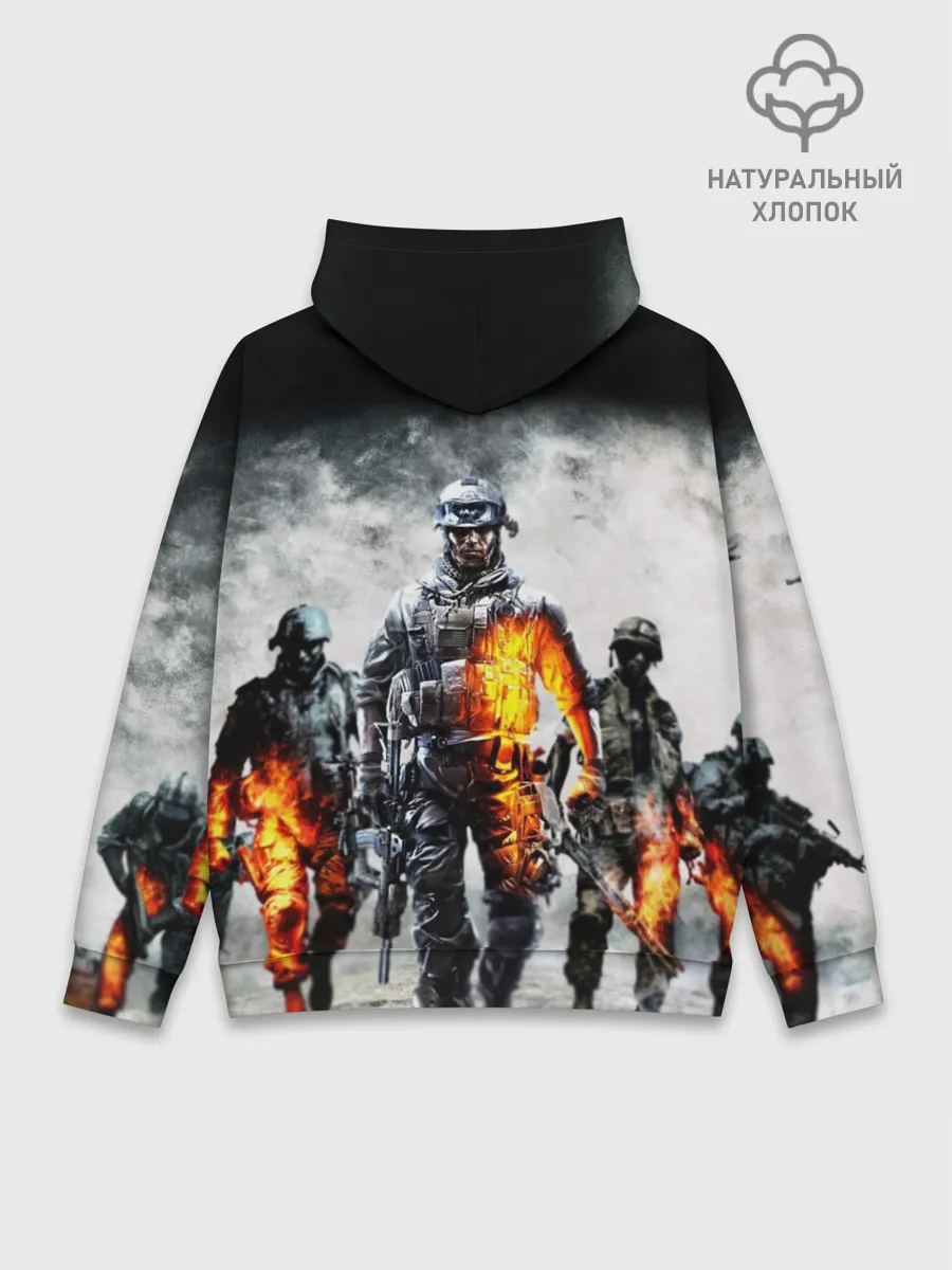 Худи мужской база хлопок / Battlefield | Батлфилд