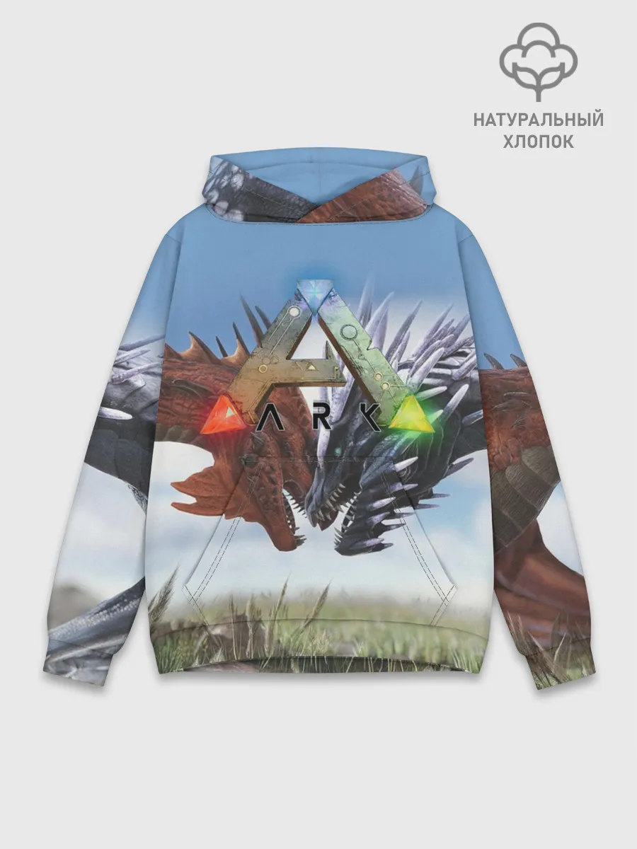 Худи мужской база хлопок / Ark Survival Evolved