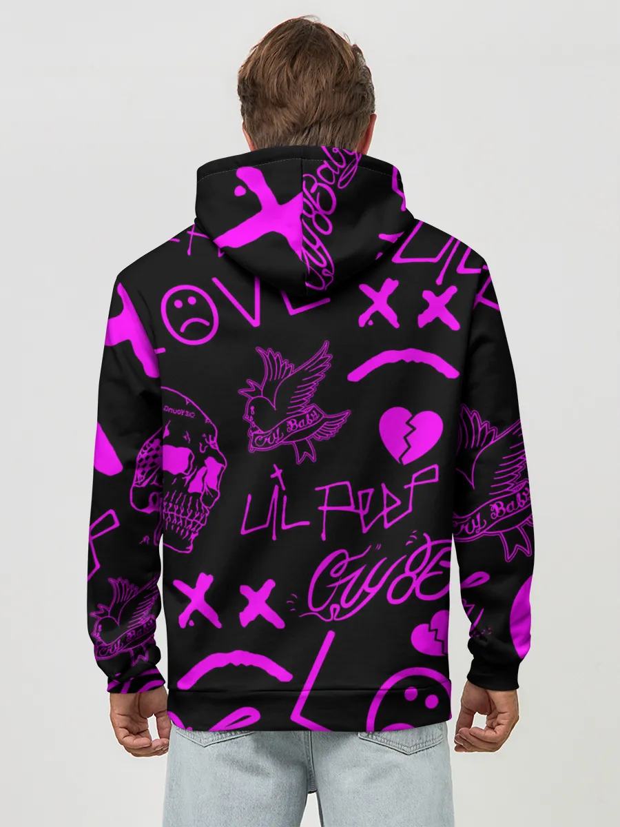 Худи мужской база хлопок / Lil Peep