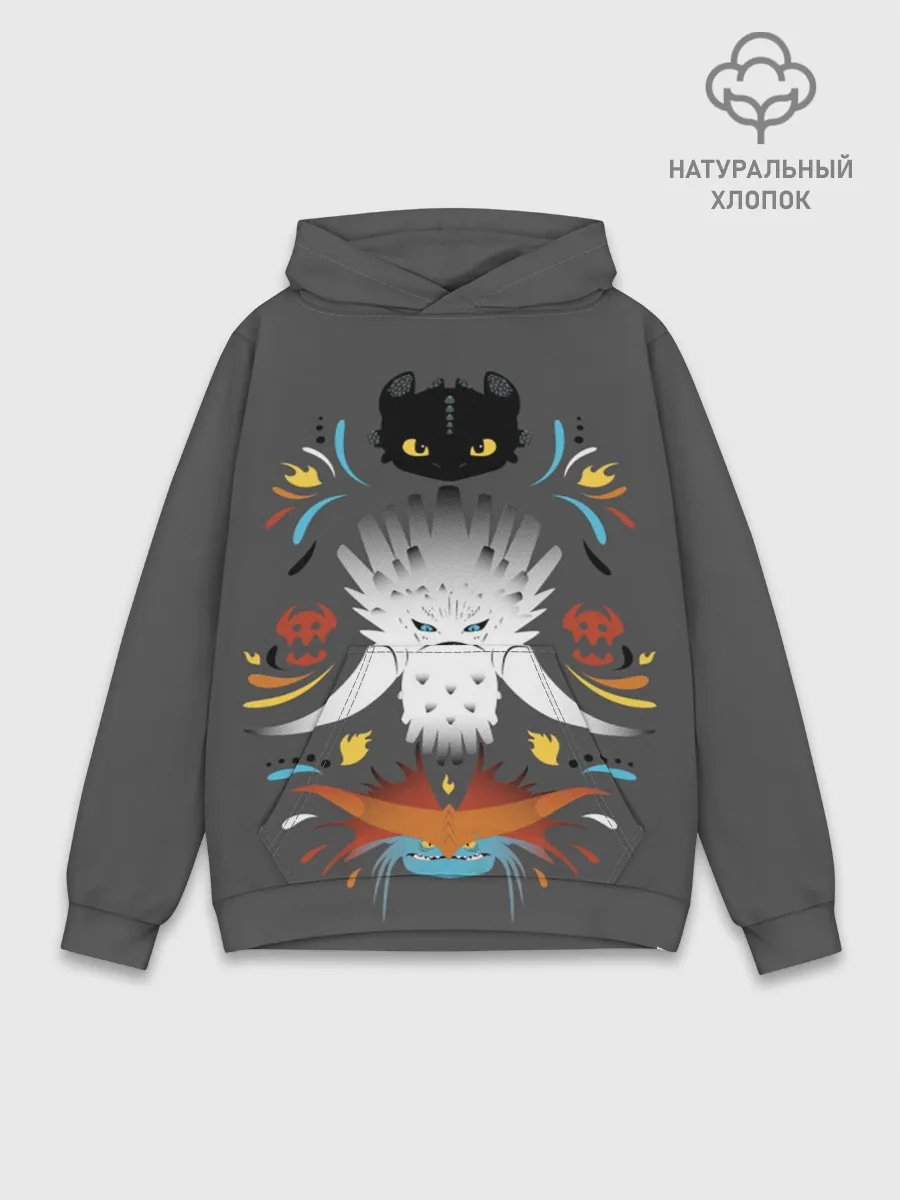 Худи мужской база хлопок / Как приручить дракона