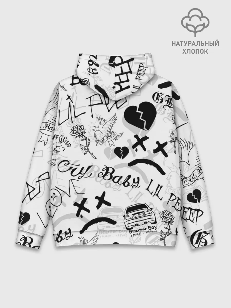 Худи мужской база хлопок / LIL PEEP