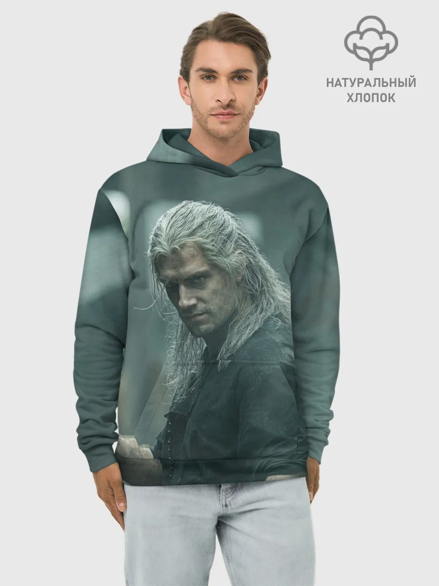 Худи мужской база хлопок / Ведьмак Геральт