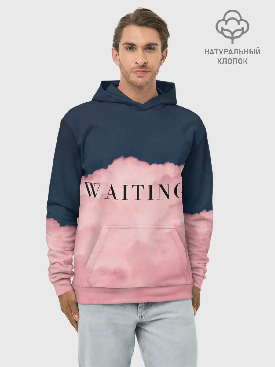 Худи мужской база хлопок / WAITING