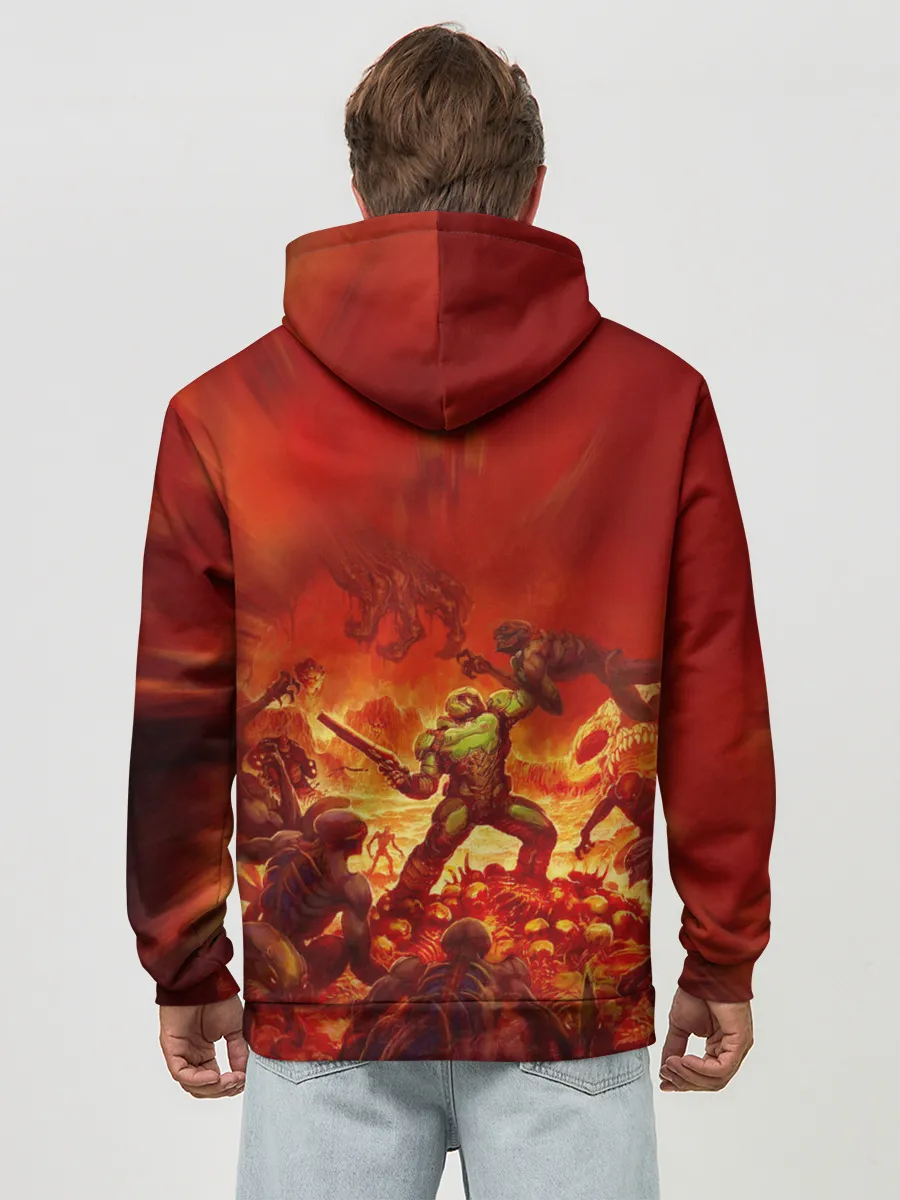 Худи мужской база хлопок / DOOM