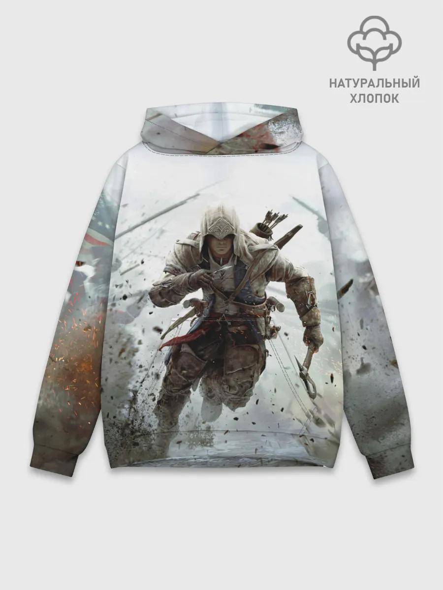 Худи мужской база хлопок / ASSASSINS CREED