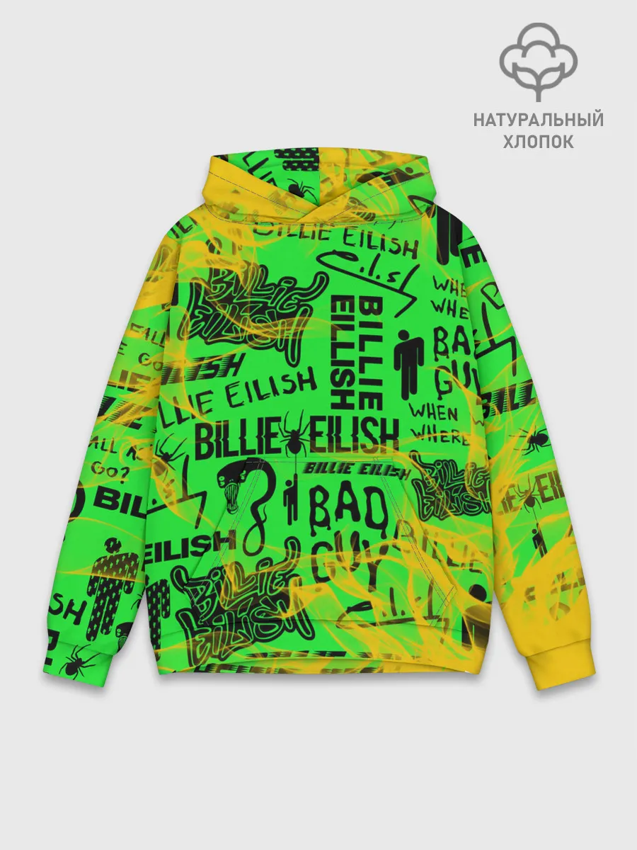 Худи мужской база хлопок / BILLIE EILISH.