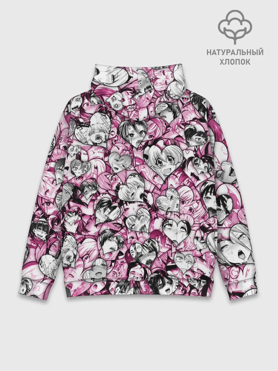 Худи мужской база хлопок / Ahegao валентинки