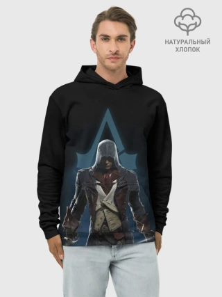 Худи мужской база хлопок / ASSASSINS CREED.