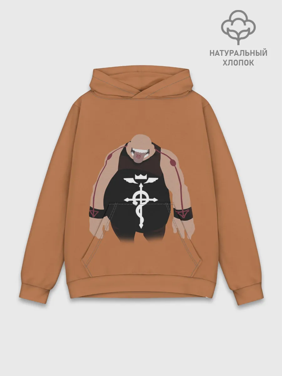 Худи мужской база хлопок / Стальной алхимик