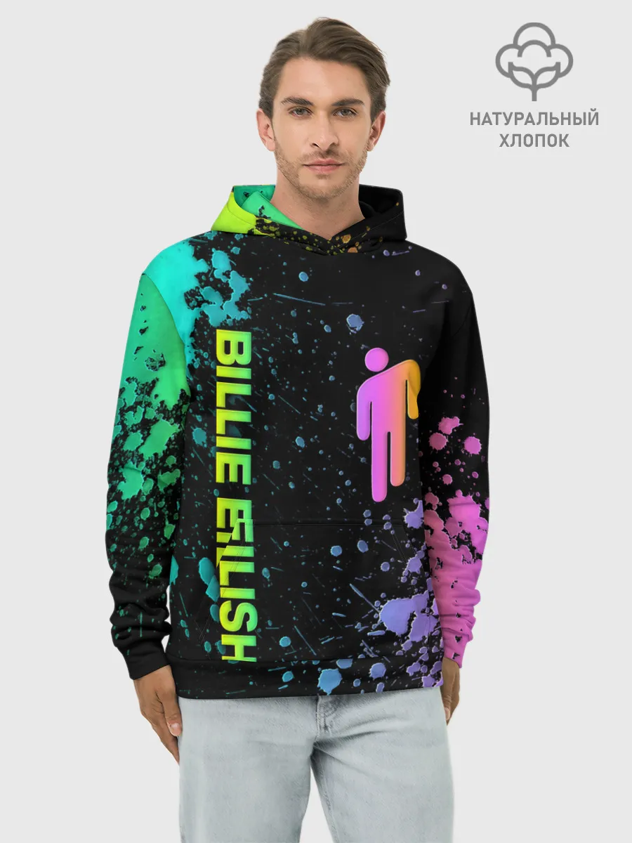 Худи мужской база хлопок / BILLIE EILISH