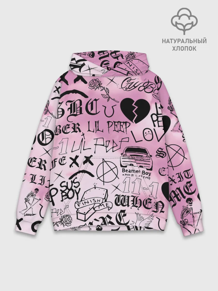 Худи мужской база хлопок / LIL PEEP.