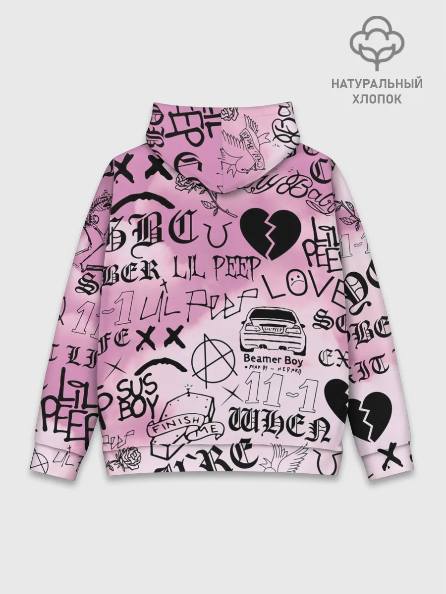 Худи мужской база хлопок / LIL PEEP.