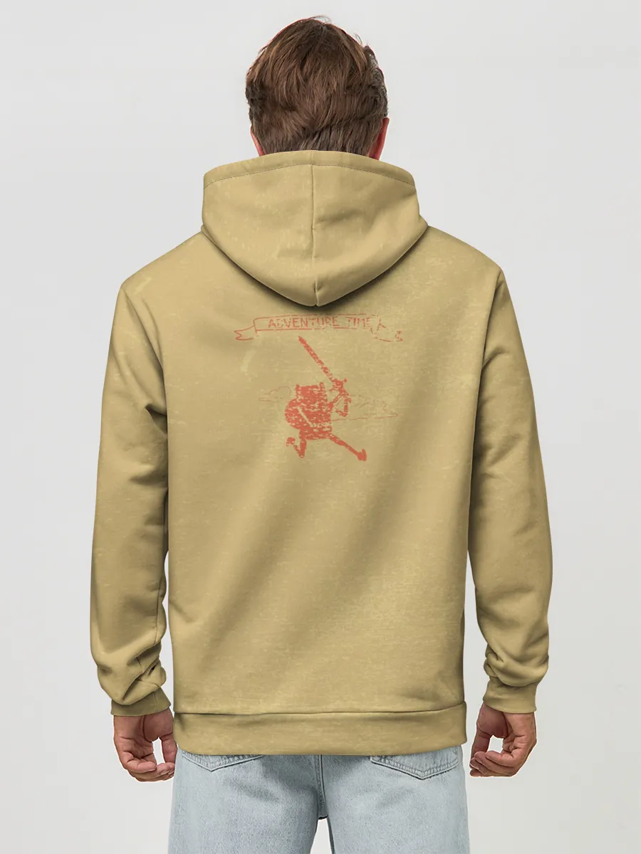 Худи мужской база хлопок / Busy on a fantastic adventure