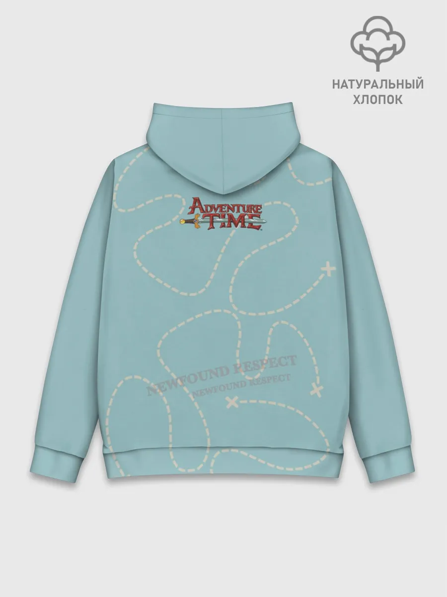 Худи мужской база хлопок / Friendship. Adventure time