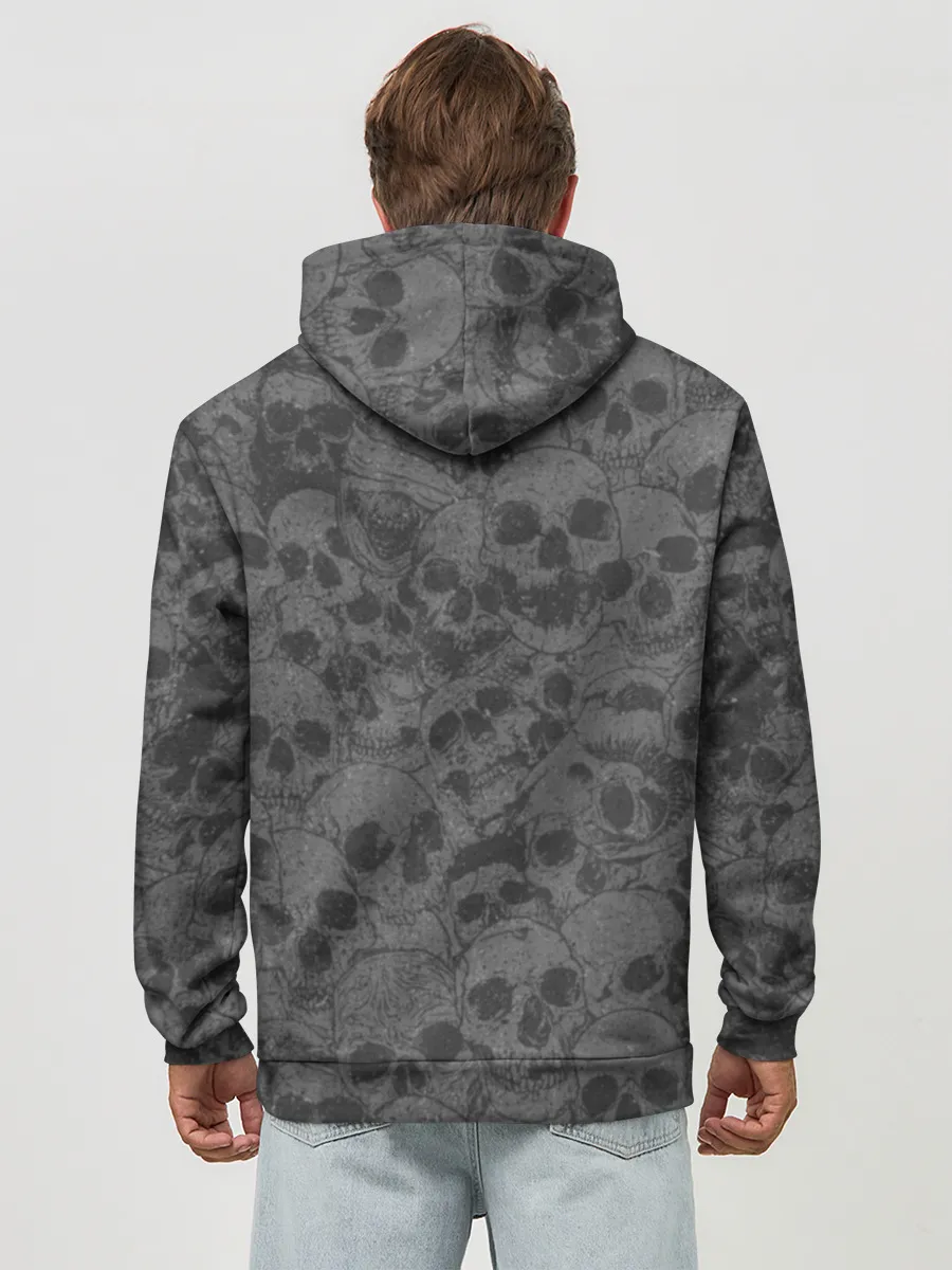 Худи мужской база хлопок / Skull