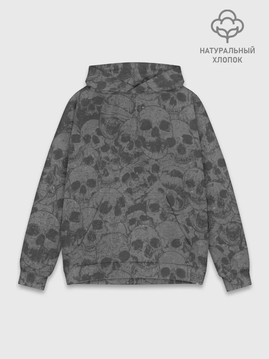 Худи мужской база хлопок / Skull