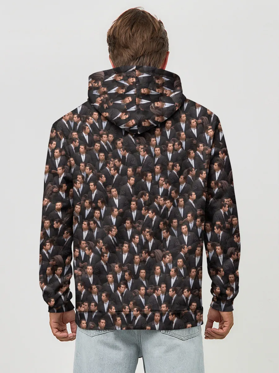 Худи мужской база хлопок / Растерянный Траволта